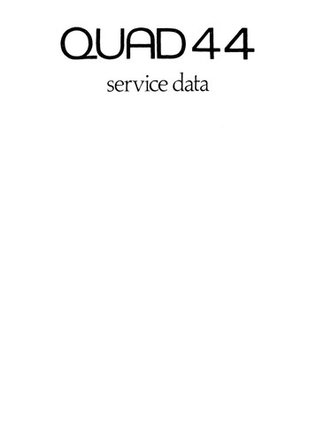 Service manuel instructions - manuel, d'instructions
