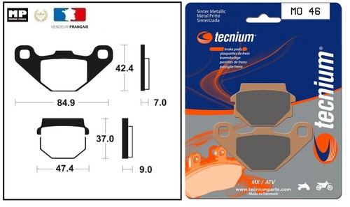 Plaquette frein tecnium - plaquette,